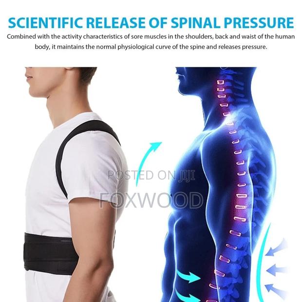 Adjustable Back Brace Posture Corrector Belt - thumbnail 3