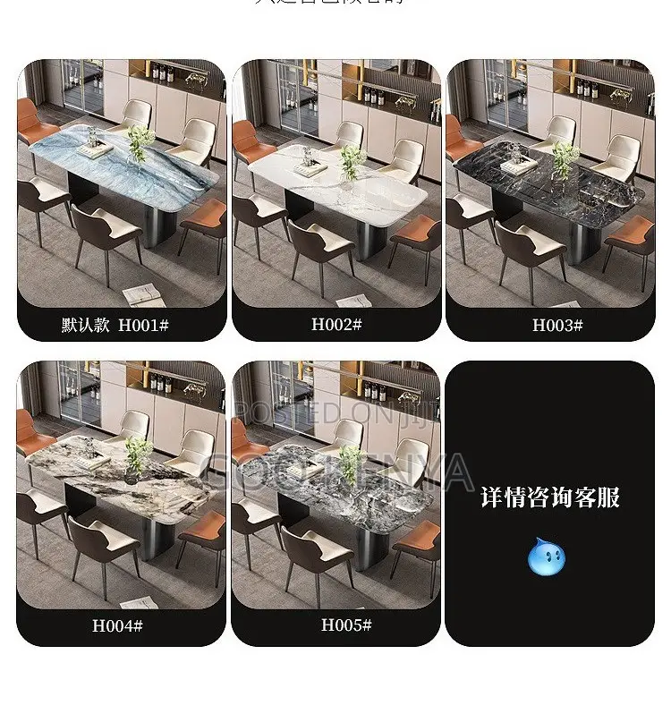 Home Dining Set;4-Seater Modern Rectangular Dining Table and Chair Set