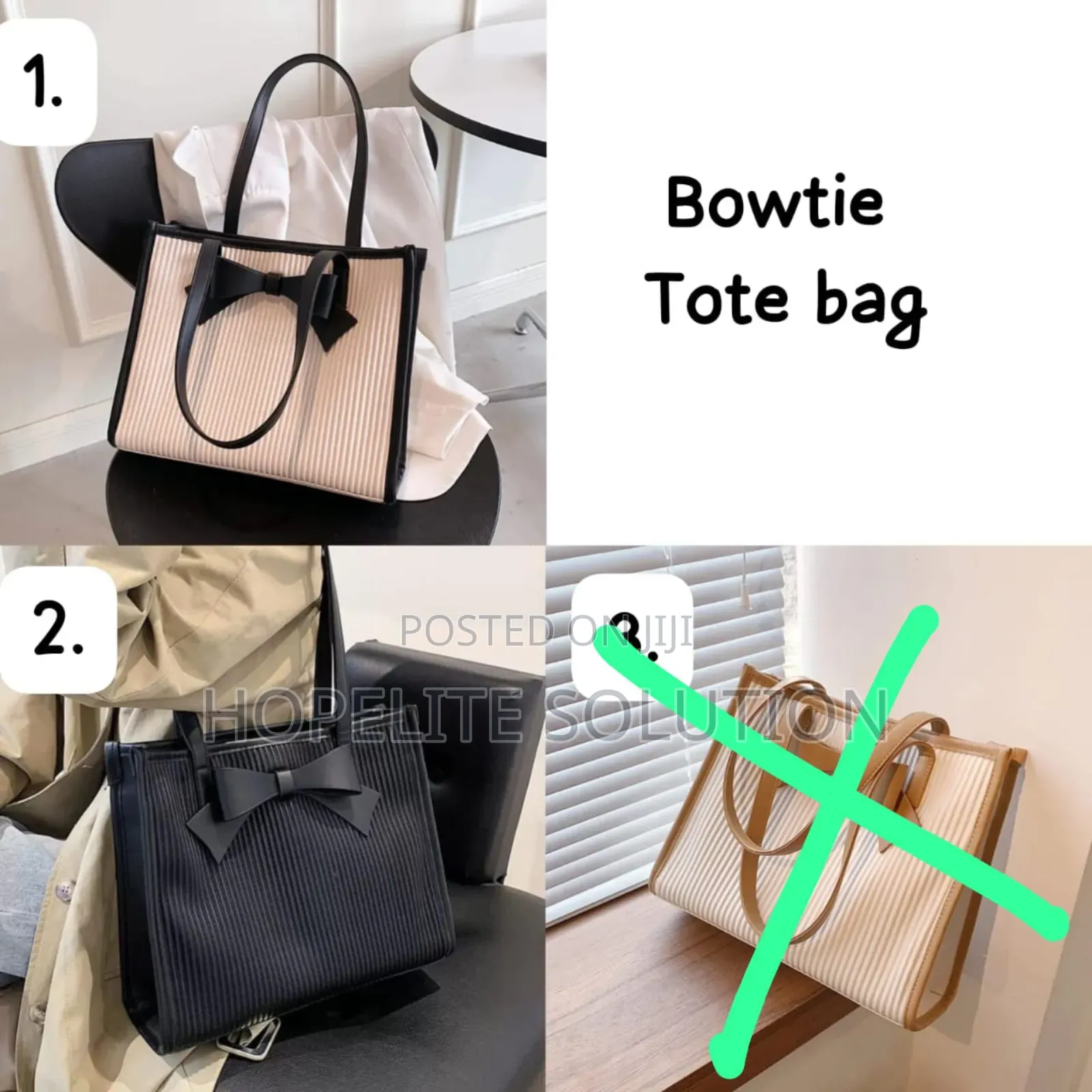 Bow Tote Bag, Handbag