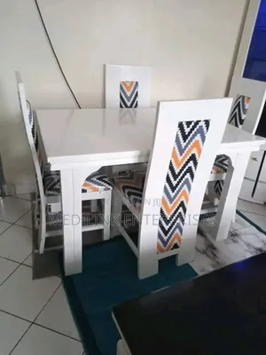 Relish 4-Seater Whitish Dinning Table Set