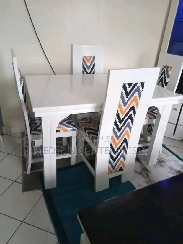 Relish 4-Seater Whitish Dinning Table Set