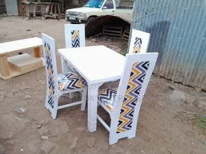 Relish 4-Seater Whitish Dinning Table Set