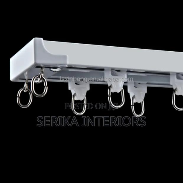 Plastic Aluminum Curtain Rails Environmental Friendly Curtain Rails