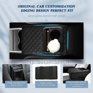Car Armrest Cushion 5in1 Center Armrest With Storage Bags Cup Holder