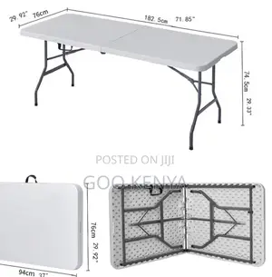 Home Table; High-Load Capacity Commercial Rectangular Folding Table