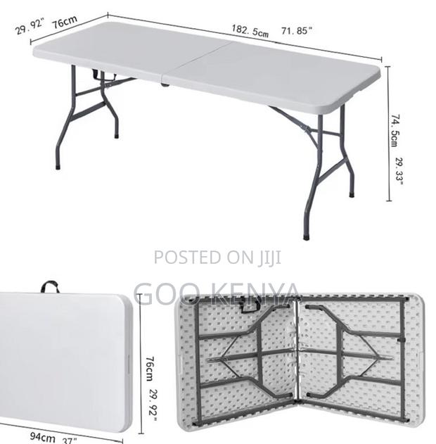 Home Table; High-Load Capacity Commercial Rectangular Folding Table - thumbnail 3