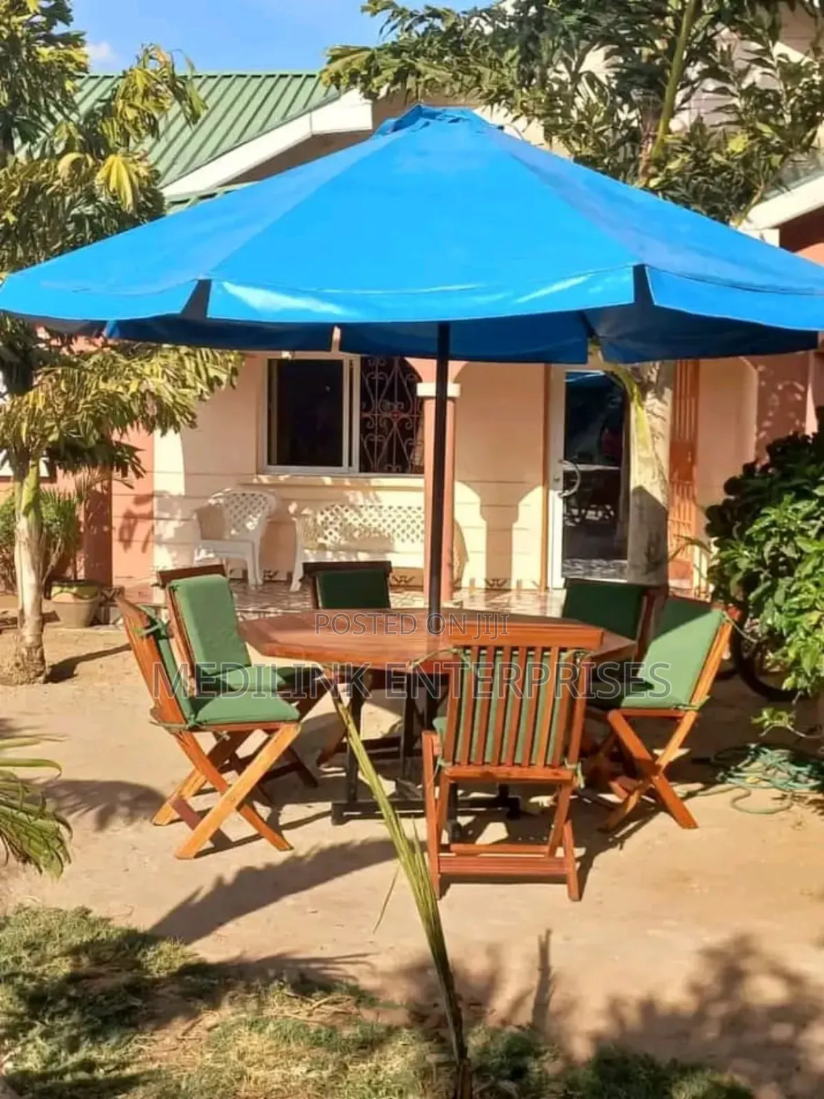 Cushioned,Foldable Chairs 6 6-Seater Garden Outdoor Shade