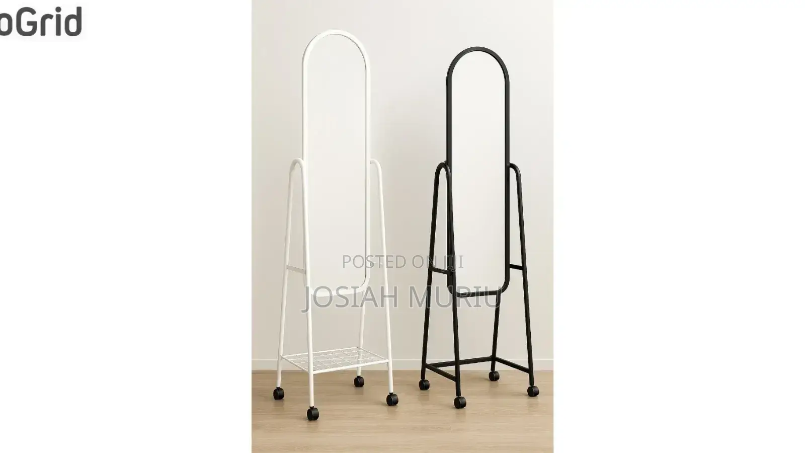 Dressing Mirror 36cm With Wheels