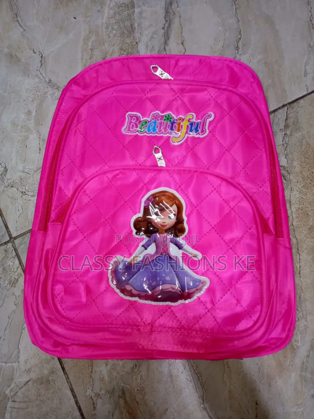 Pink Kids School Bag