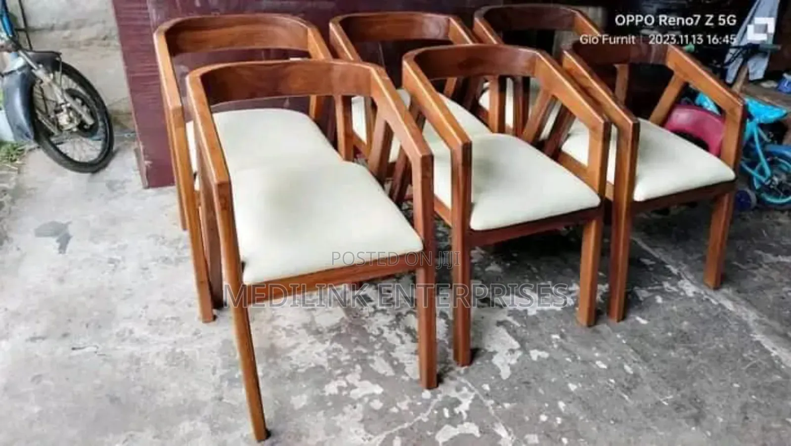 Sudan Teak Crafted Restaurant Chairs
