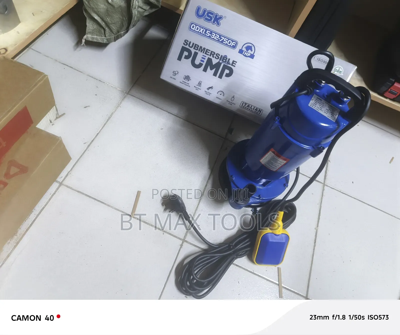 1hp Water Submersible Water Pump With a Float Switch