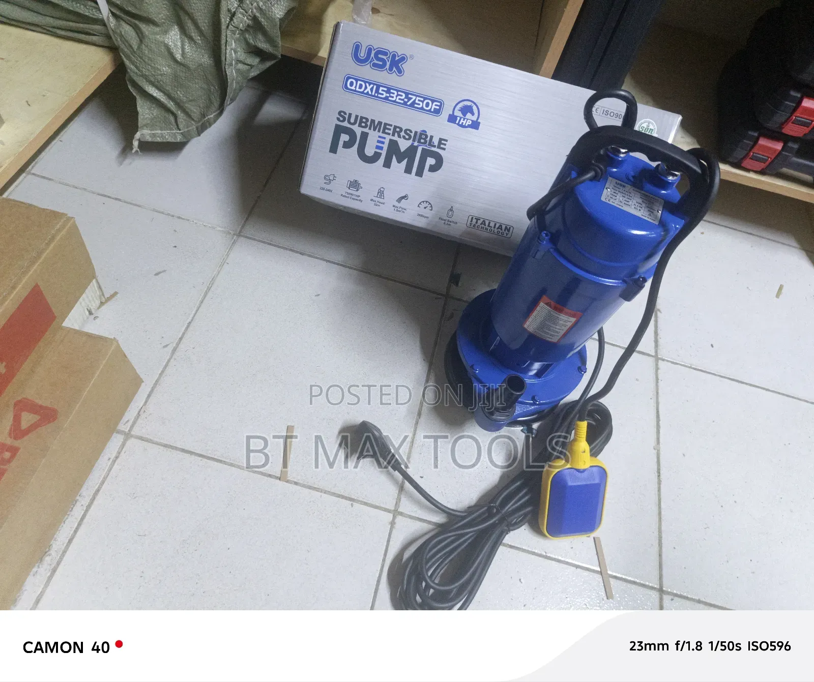 1hp Water Submersible Water Pump With a Float Switch