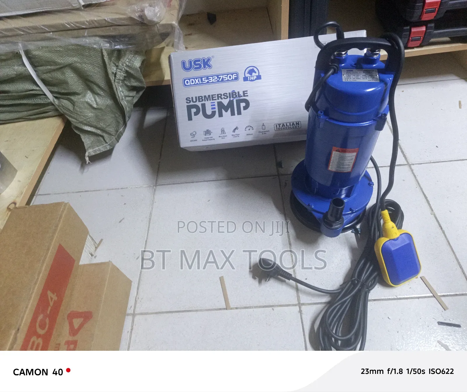 1hp Water Submersible Water Pump With a Float Switch