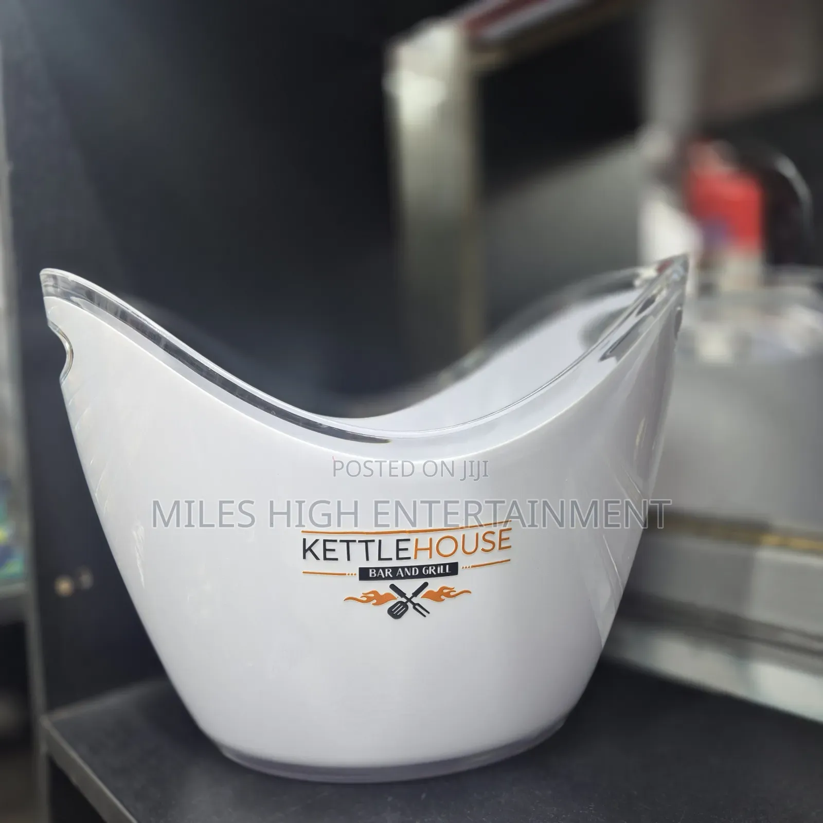 8l Plastic Acrylic Ice Buckets White or Black