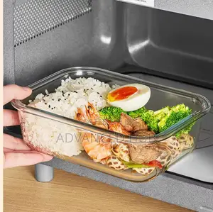 1040ml Glass Lunch/Snack Box With Bamboo Lid