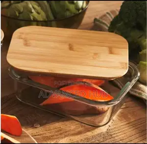 1040ml Glass Lunch/Snack Box With Bamboo Lid