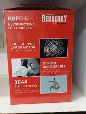 5l Redberry Stainless Steel Chopper