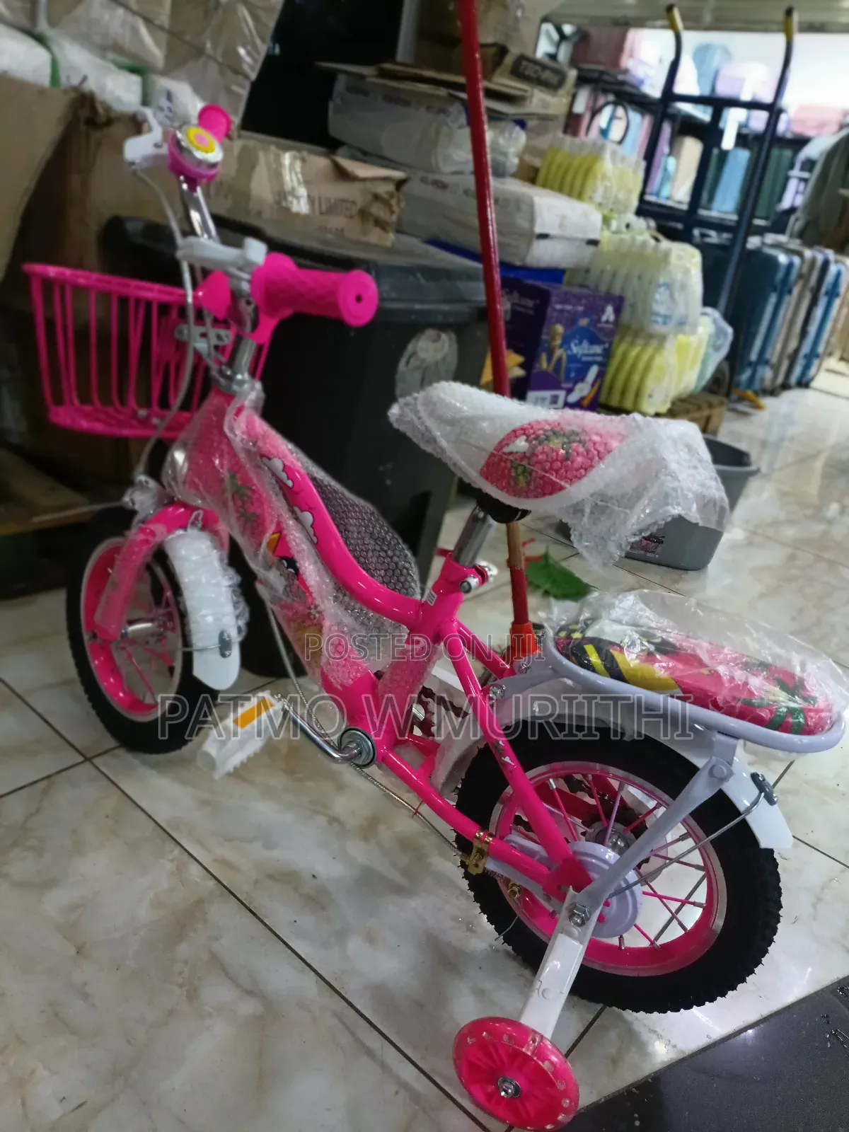 Kids Bike Size 12 Hot Pink