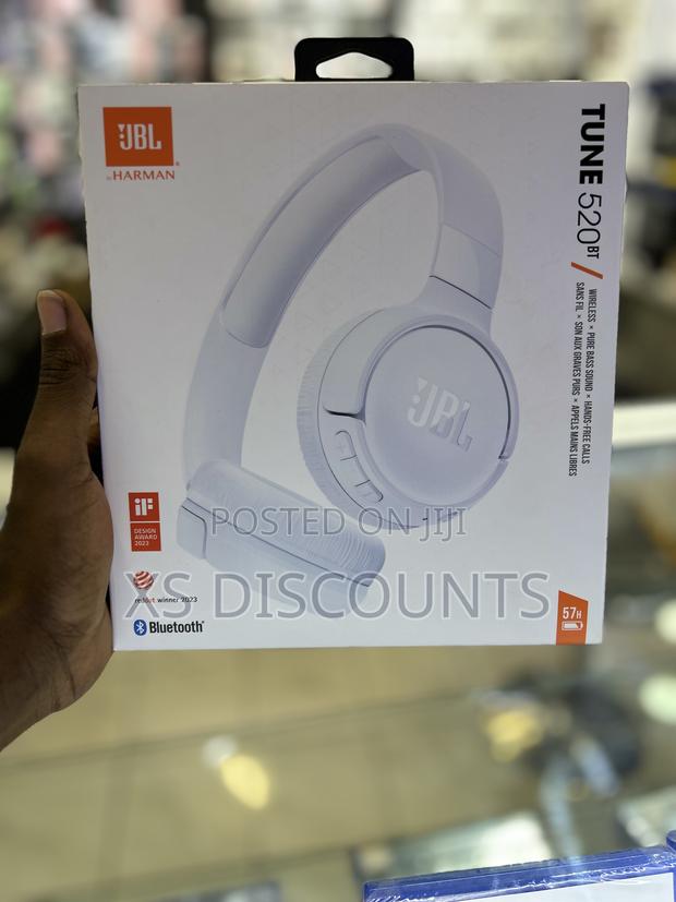 Tune 520 White Bluetooth Headphones
