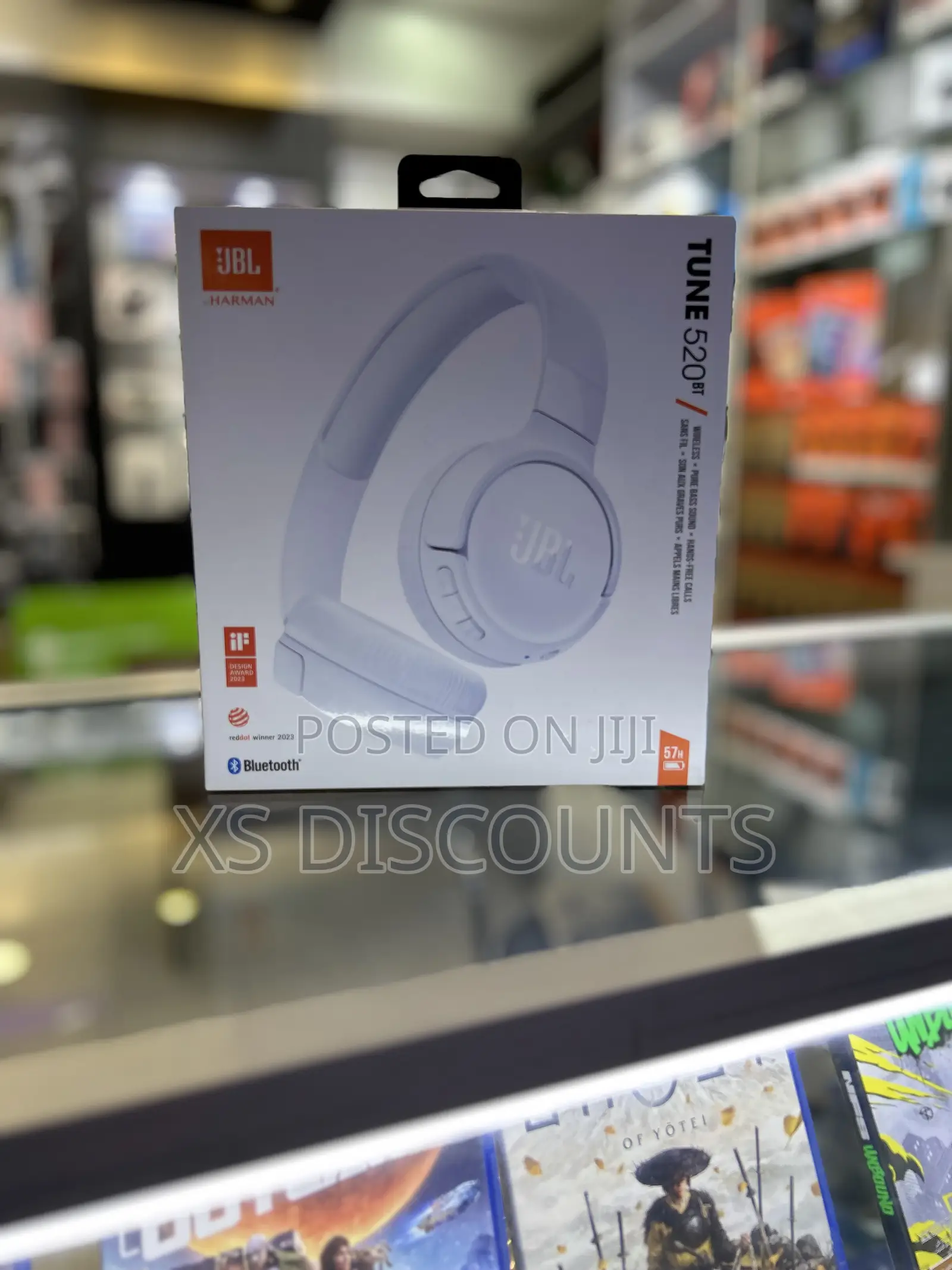 Tune 520 White Bluetooth Headphones