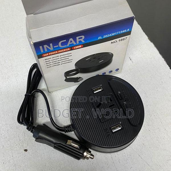 4 Usb Charging Ports 150w Car Power Inverter –Dc 12v to Ac 220v 2 3pin