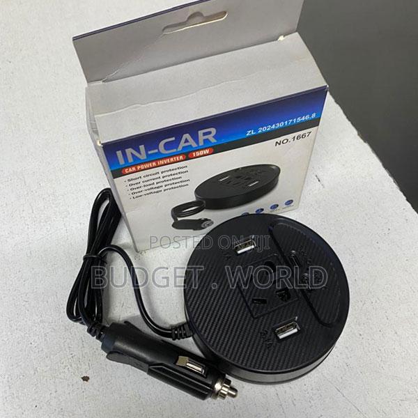 Usb Ports Universal 150w Inverter With 2 3pin Sockets, 4 Usb Ports