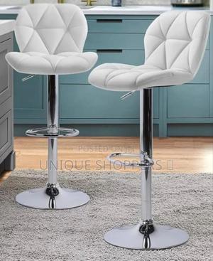 Alden Design Adjustable Counter-Height Faux Leather Modern Bar Stools. - thumbnail 2