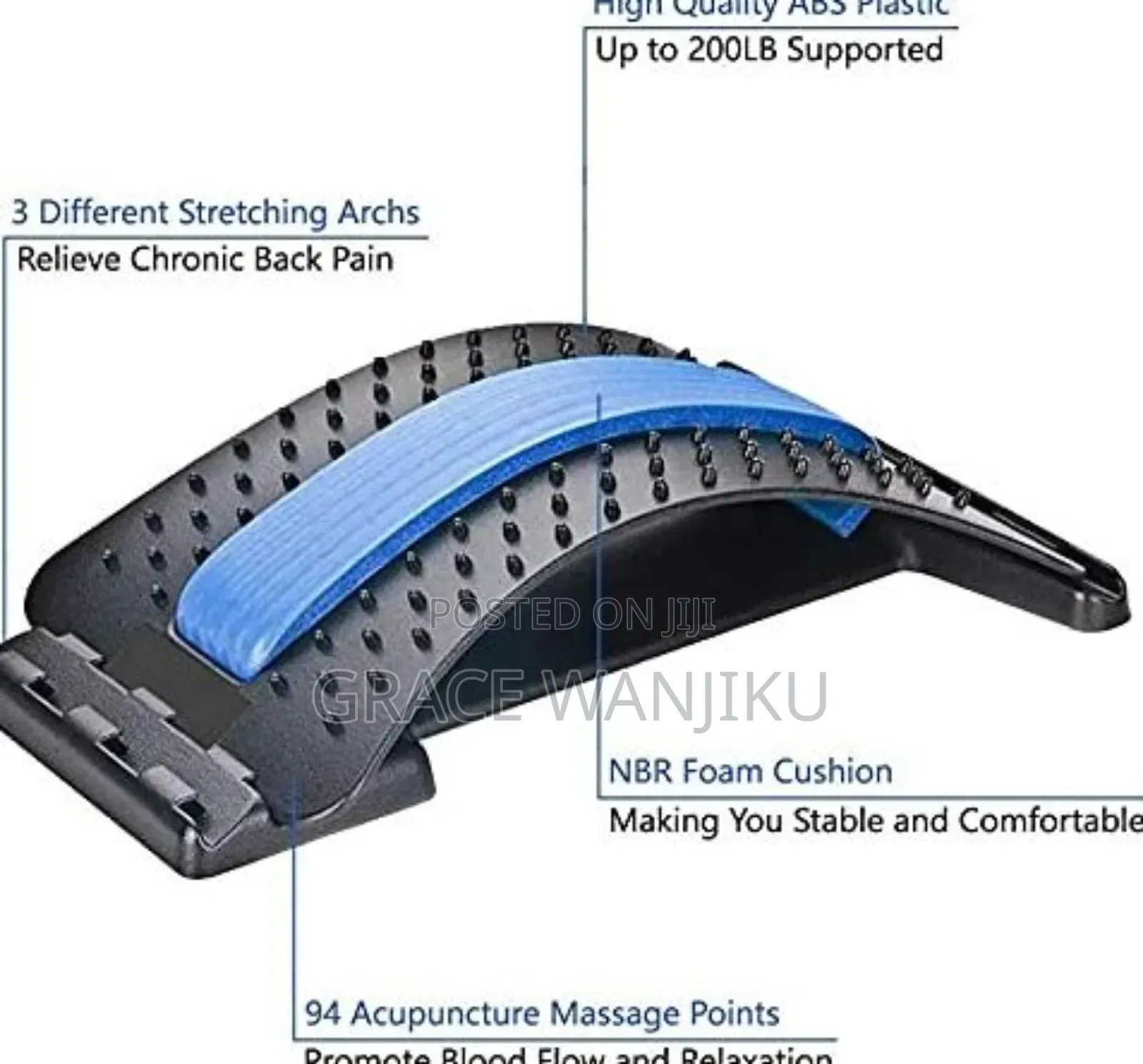 Back Stretch Tool - Massager/Stretcher For Back Exercises