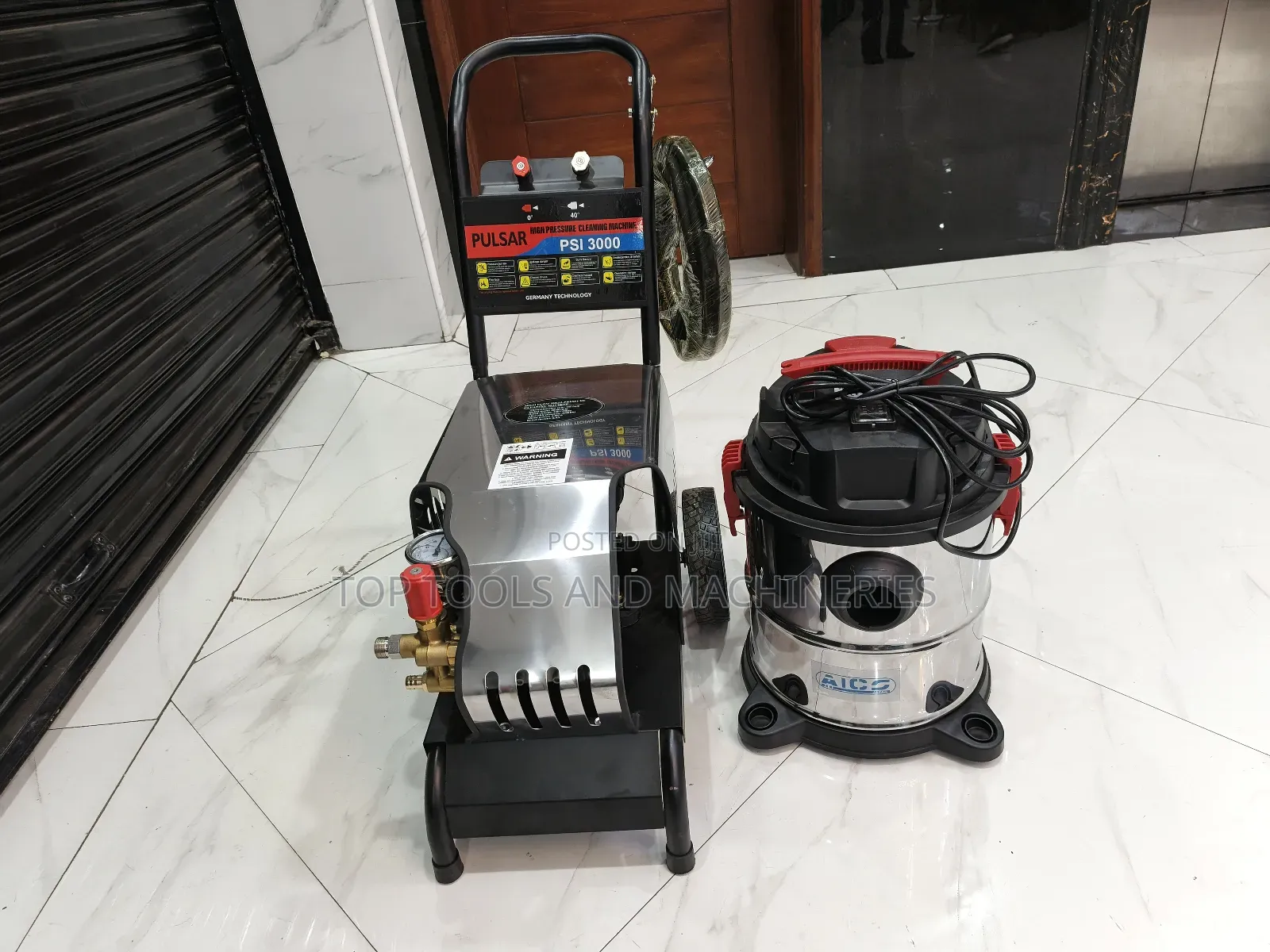 3000 Psi Pulsar Car Wash Kit-20 LTRS Aico Vacuum Cleaner Combo