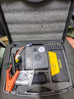 Portable Emergency Car Jump Starter Kit.