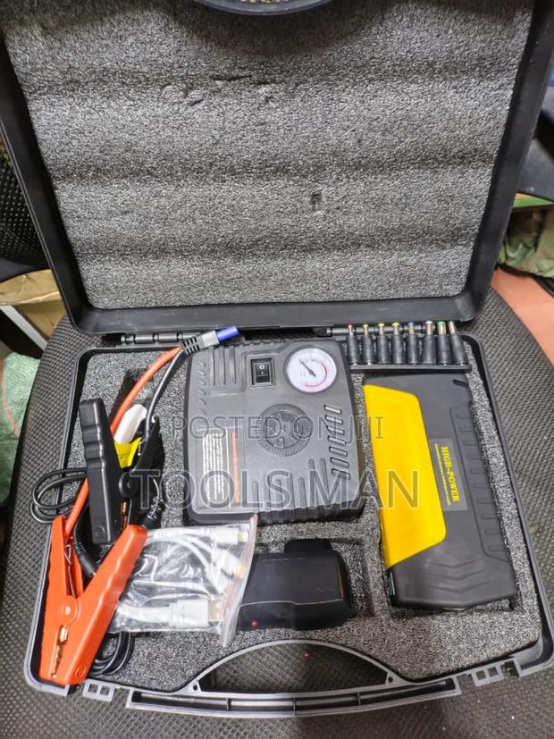 Portable Emergency Car Jump Starter Kit.