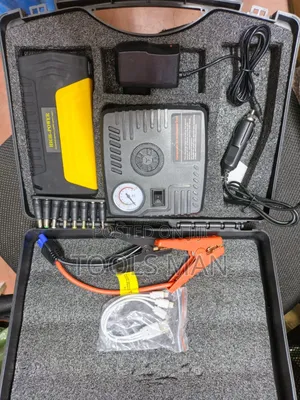Portable Emergency Car Jump Starter Kit.