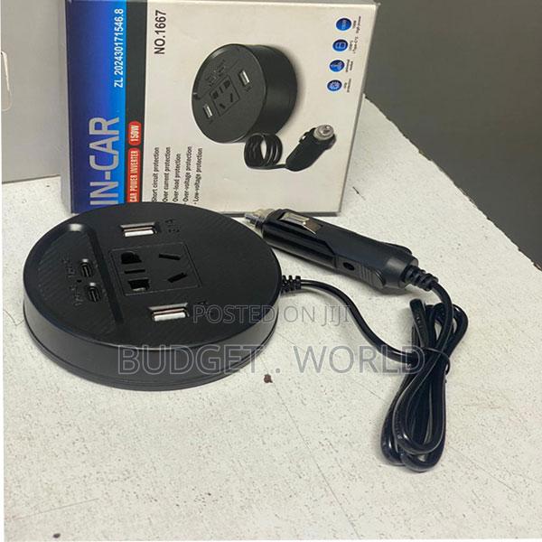 Two Pin Ac Universal >150w Power Inverter Lighter Car 2usb+2type-C