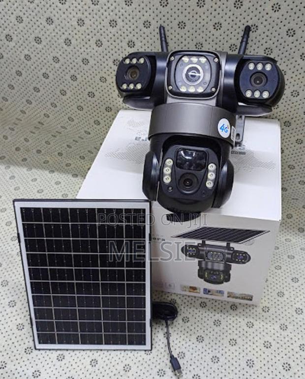 Solar Light 4g Triple Lens V380 Solar 4g Streetlight Tripple CCTV
