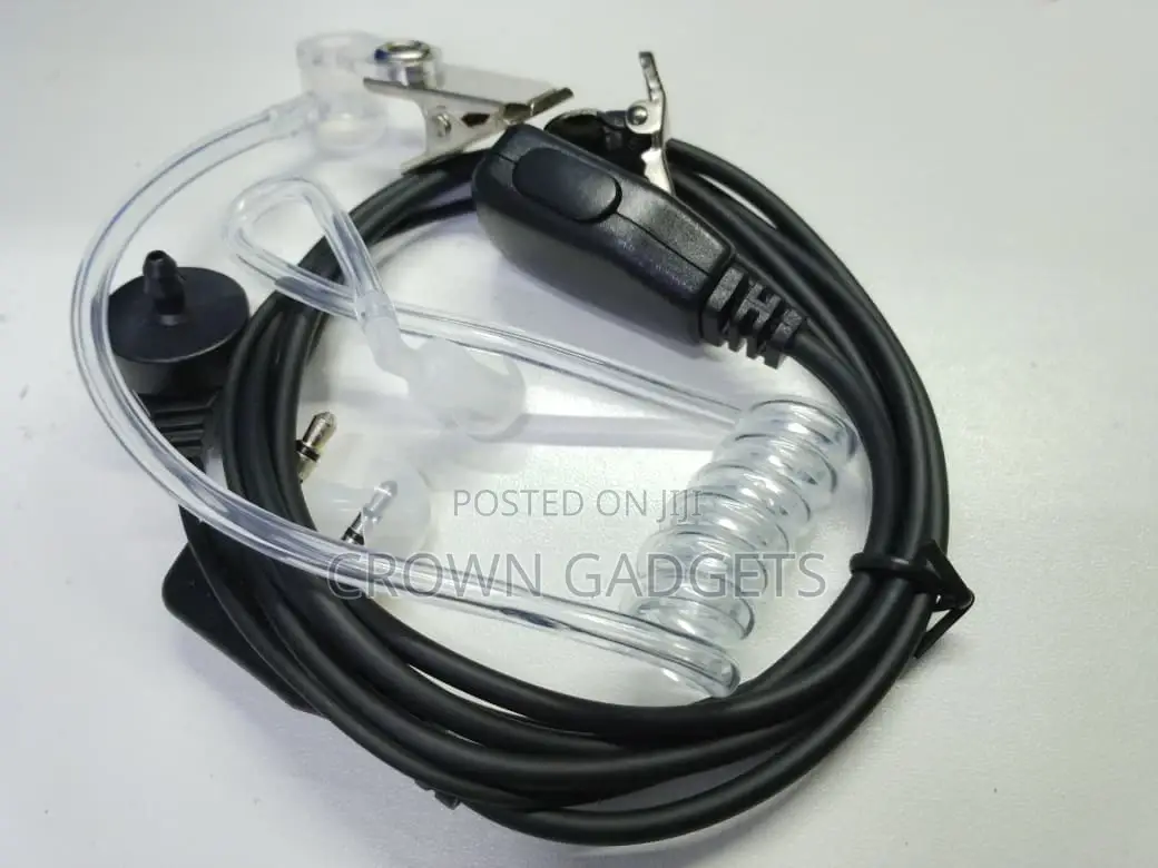 Fbi Earpiece Security Earphone With Clear Tube PTT Mic