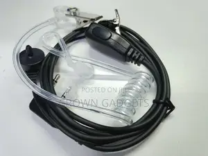 Fbi Earpiece Security Earphone With Clear Tube PTT Mic