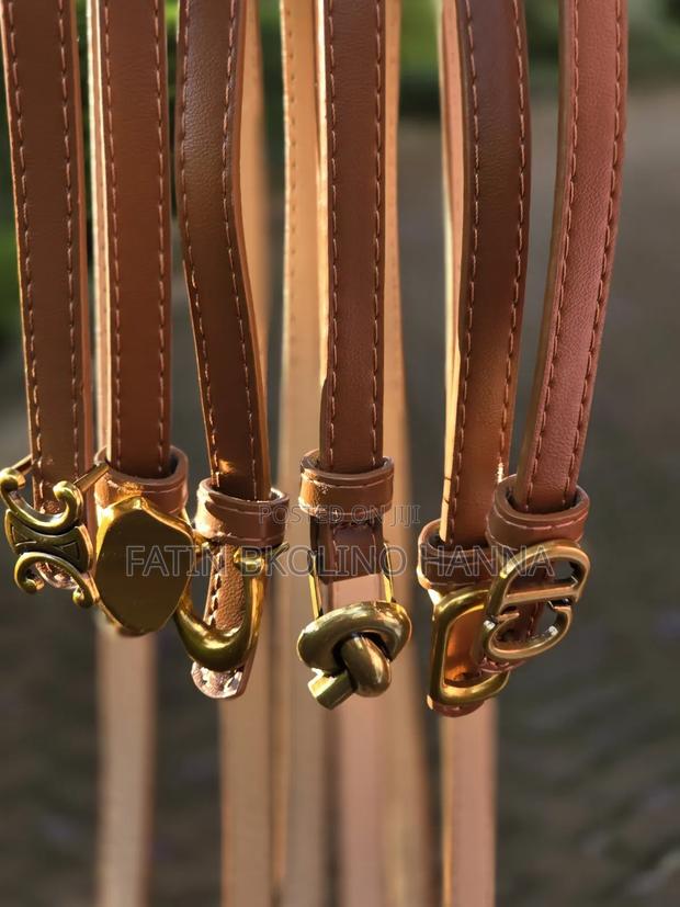 Ladies Slim Belt Brown