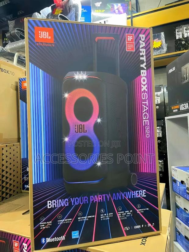 JBL Partybox Stage 320 - Powerful JBL Pro Sound, 18 HRS Play