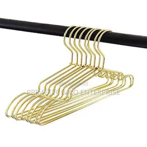 Golden Stainless Steel 10pc Pack of Hangers