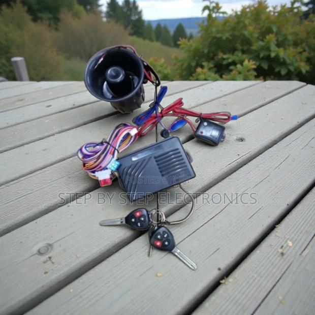 High-Tech Car Alarm System With Remote Start and Loud Siren