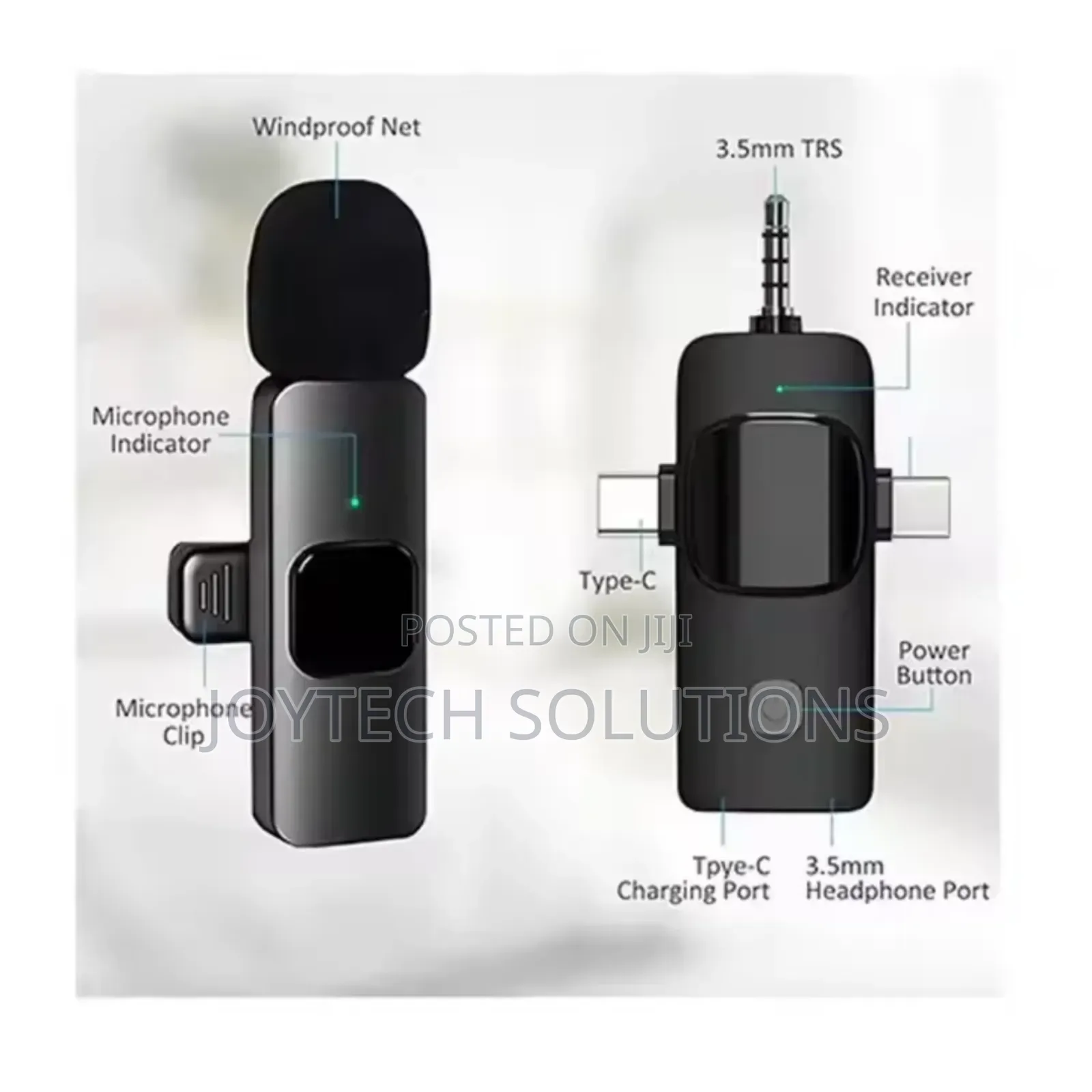 Lapel/Lavalier Wireless Recording Microphone Tiktok Mini Mic.