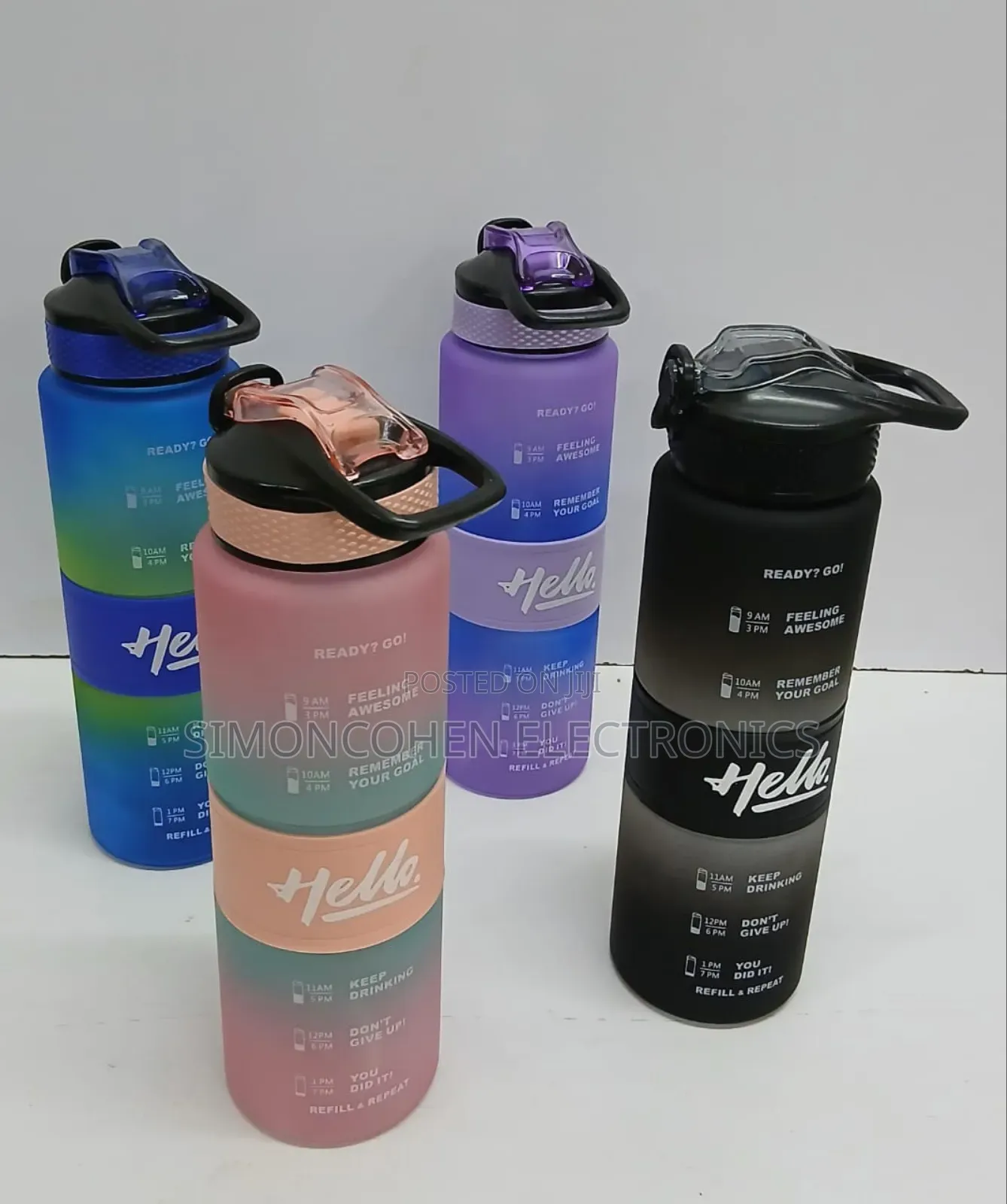 1000ml Motivational Water Bottle