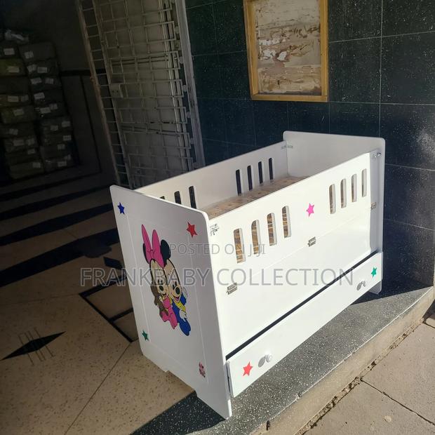 Safe and Strong MDF Baby Cot. (Baby Bed)