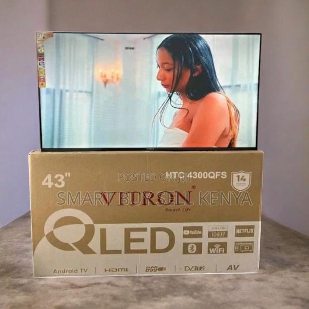 Netflix Youtube Vitron 43 Inch Qled Smart Android Frameless Led T - thumbnail 2