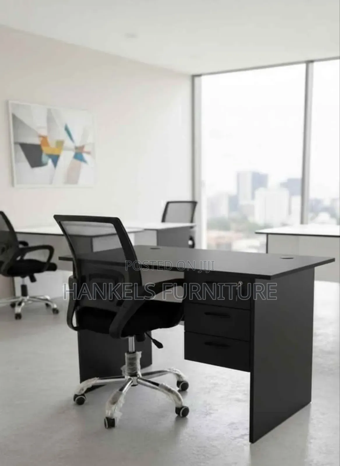 Simple Study Desk With Matching Chair