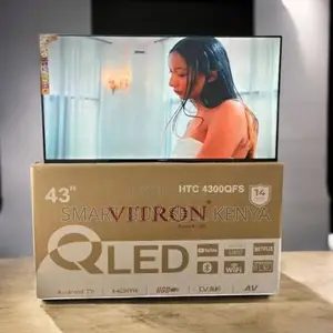 High Definition Display Vitron 43 Inch Qled Smart Frameless Led Tv