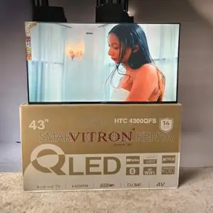 High Definition Display Vitron 43 Inch Qled Smart Frameless Led Tv