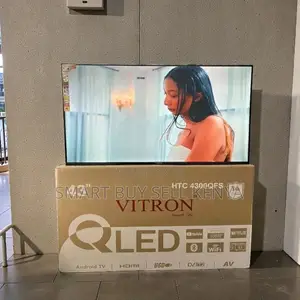 Digital Inbuilt Decoder Vitron 43 Inch Qled Smart Frameless Led Tv