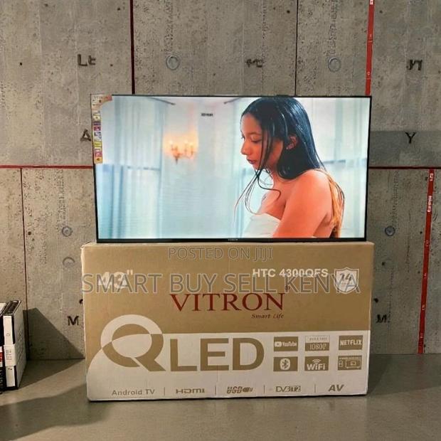 Bluetooth Vitron 43 Inch Qled Smart Android Frameless Led Tv - thumbnail 2