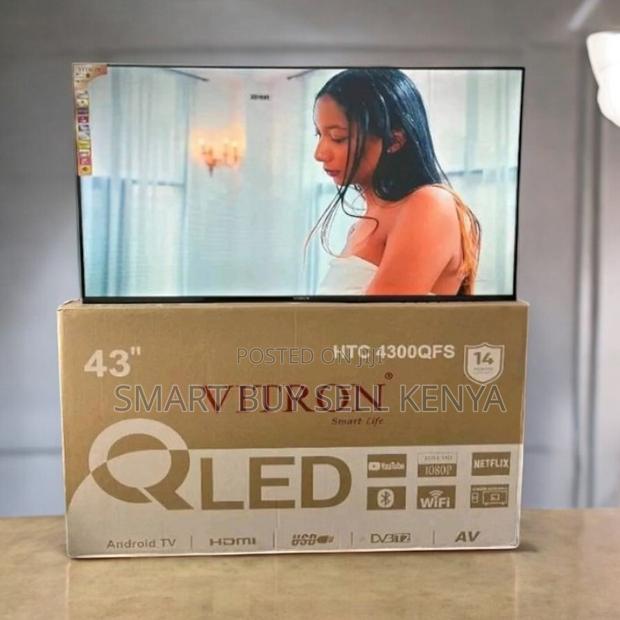 Wifi Connectivity Vitron 43 Inch Qled Smart Android Frameless Led Tv - main view